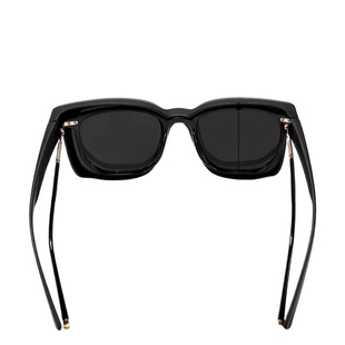 套镜墨镜夹片式近视镜男款女款开车专用防紫外线偏光太阳镜茶色