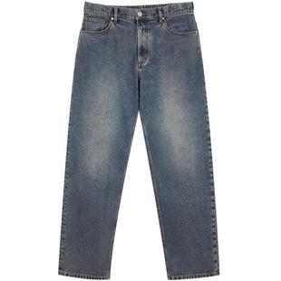 907杰克琼斯男装秋季复古莱卡宽松廓形美式黄泥男士牛仔裤长裤子