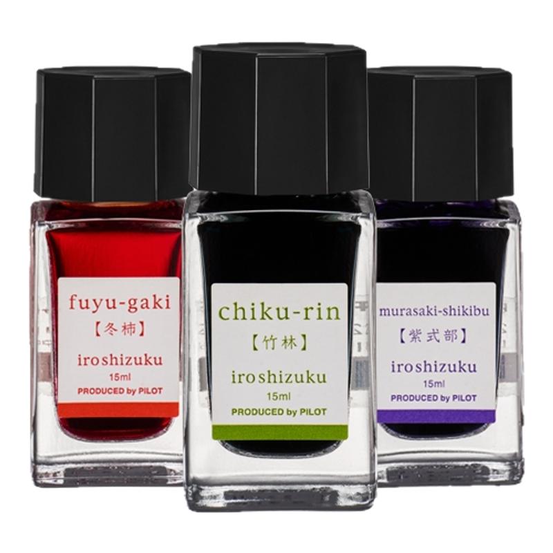 花田笔店 百乐INK-15色彩雫日本色自然色钢笔墨水15ML非碳素墨水