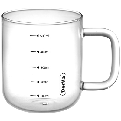 德国Derlla玻璃牛奶杯带刻度