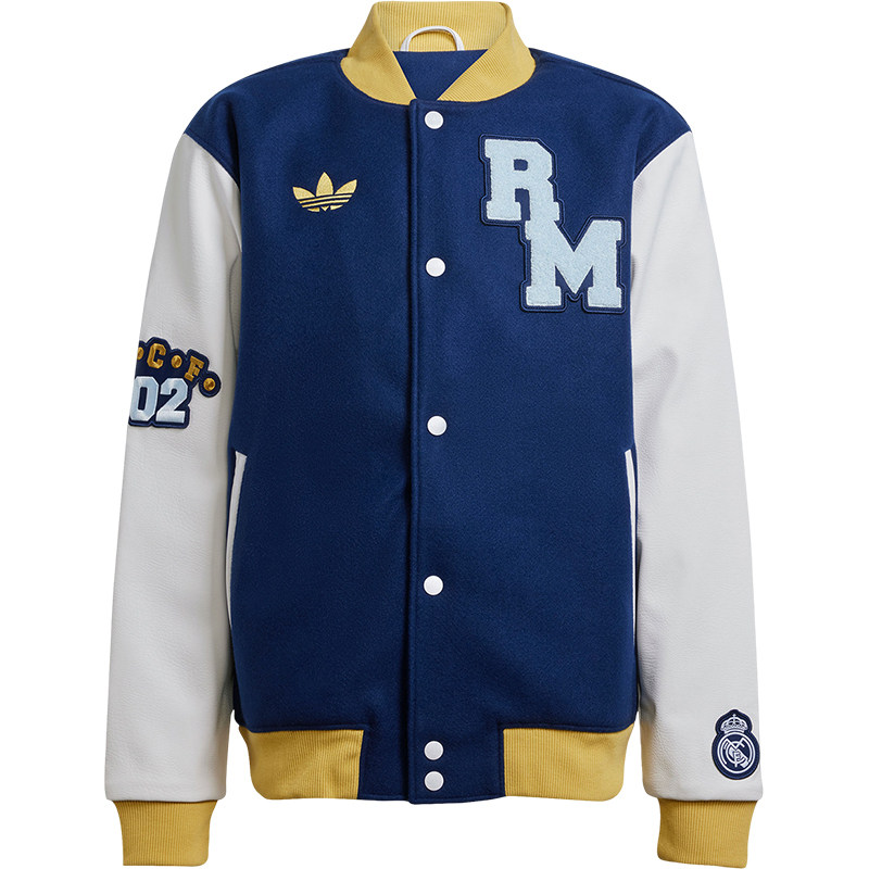 Adidas/阿迪达斯正品三叶草学院风男女棒球服休闲棉服JF2589