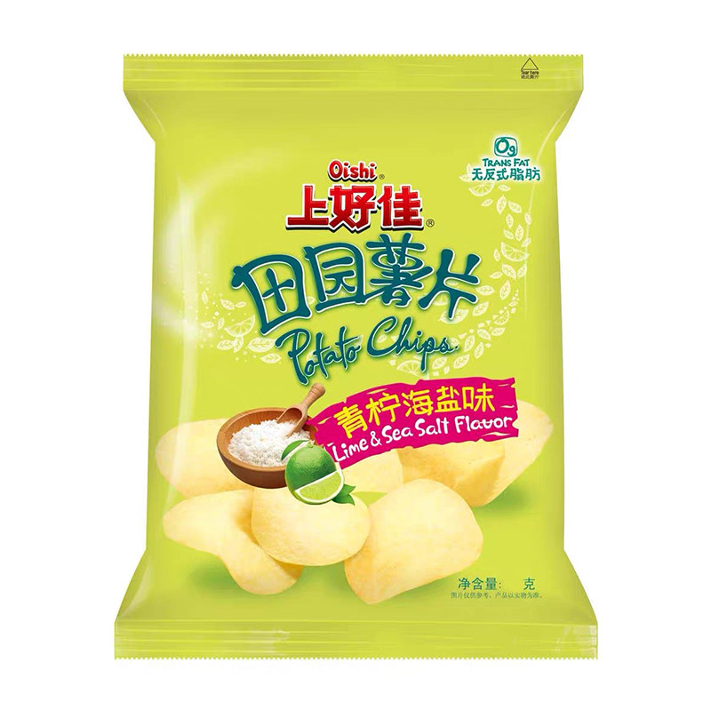 上好佳田园薯片青柠海盐味40g