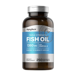 美国朴诺高纯度1200mg深海鱼油omega3三倍浓缩高浓度软胶囊中老年