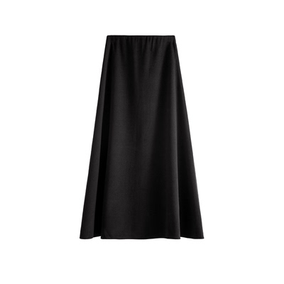 秋冬季高级感毛呢半身裙大摆裙