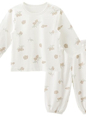 乖奇熊男女宝宝夏季纯棉内衣套装