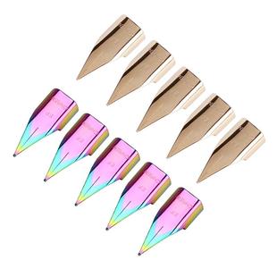 传人盒装钢笔笔尖铱金通用头钢笔笔尖替换明尖EF暗尖飞机尖 特细