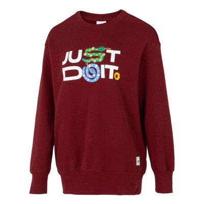 【自营】NIKE耐克灵蛇迎新女子安可拉红OVERSIZE风运动衫HV8462