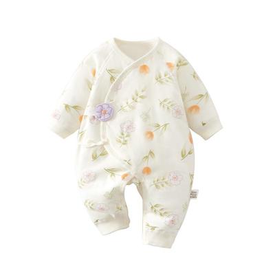 温巢新生婴儿衣服冬季薄棉连体衣