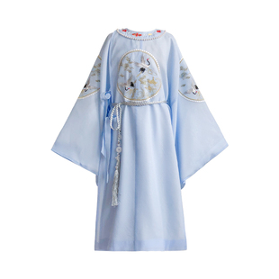 白鹤洛竹原创儿童汉服男童初春款明制圆领袍古风帅气古装2025新款