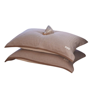 A类纯棉枕巾一对装双面可用抗菌防螨全棉枕头套防头油柔软吸汗巾