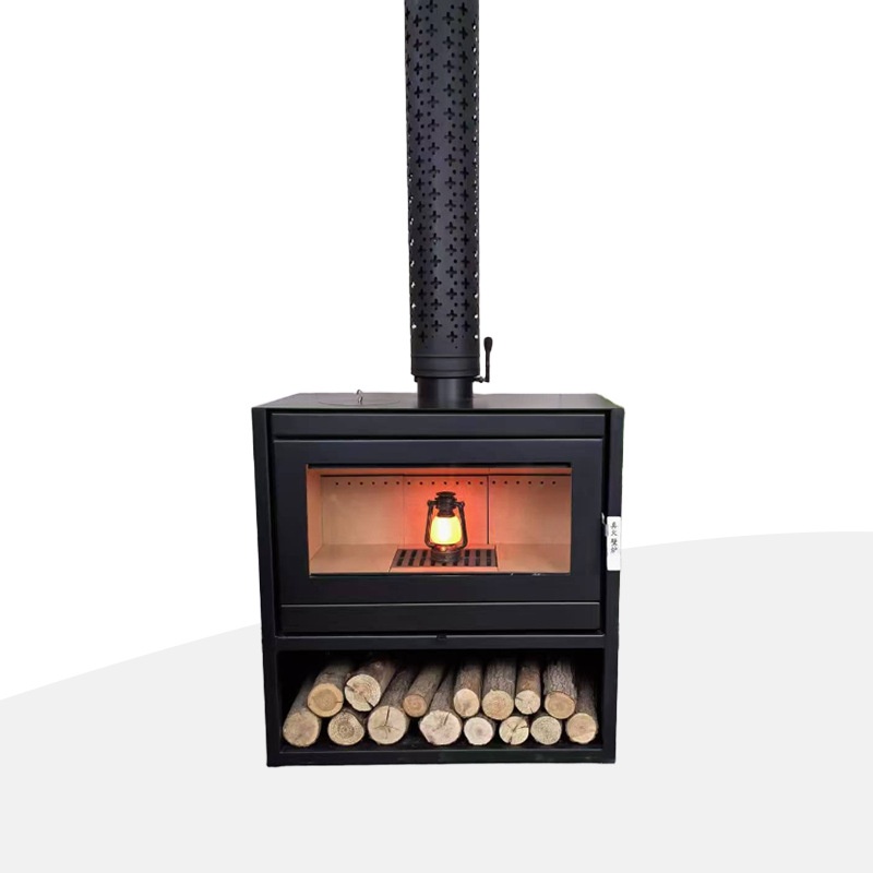 壁炉真火燃木柴室外进气带风机欧式自建房别墅室内农村取暖柴火炉