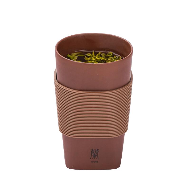 玉成窑非遗紫砂印章杯