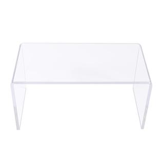 亚克力置物架桌面U型收纳盒定制透明柜子展示架增高分层挡板隔板