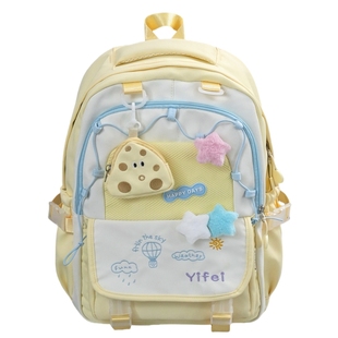 可爱少女小清新书包女初中女生高中学生双肩包高颜值撞色旅行背包