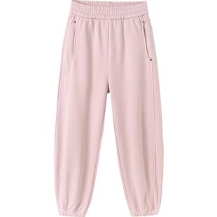 巴拉巴拉童装儿童加绒裤子女童运动长裤冬装新款一体绒保暖潮