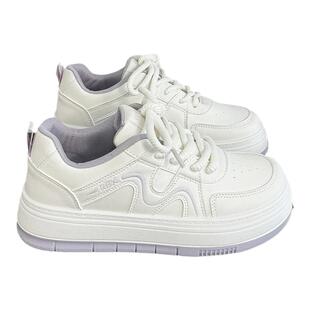 人本小白鞋女2026新款秋冬厚底休闲运动鞋子爆款时尚轻便百搭板鞋