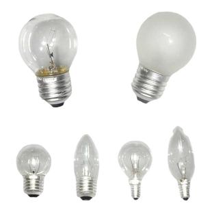 白炽灯泡螺口e27台灯老式节能可调光普通E14小球泡包邮钨丝15240w