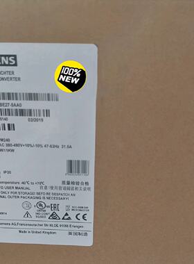 【询价】6SL3224-0BE27-5AA0G120 功率适用