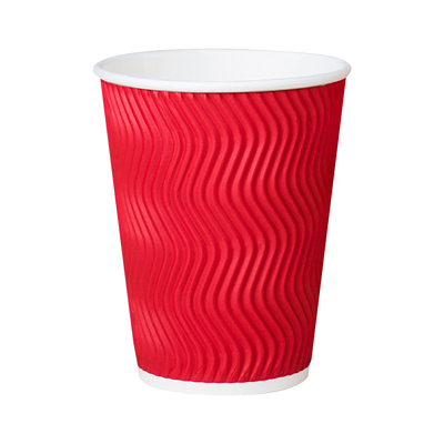 S形瓦楞纸杯三层防烫整箱批发