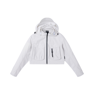迪卡侬SPW360851运动外套城市机能女工装服防泼水短款上衣RFY3