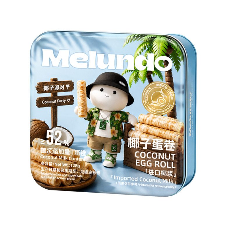 Melundo生椰拿铁蛋酥卷真材实料