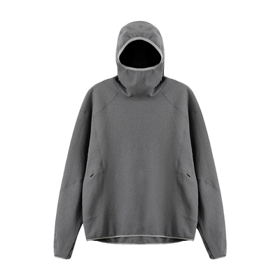 MOSEALAND 春秋连帽卫衣男solotex面料半遮面户外套头帽衫国潮