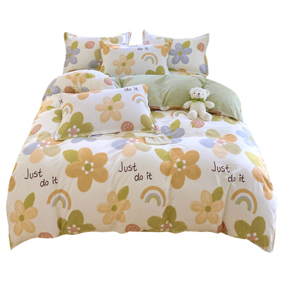 纯棉被套单件亲肤全棉被罩200x230单双人被单三件套1米5四季通用