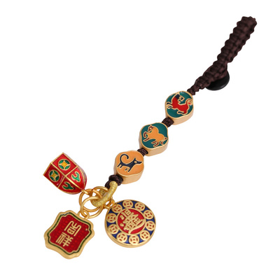 灵机麦玲玲三合生肖挂饰2026属马吉祥物本命年太岁牛兔鼠钥匙扣件