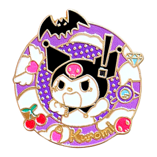 可爱三丽鸥胸针卡通库洛米凯蒂猫金属徽章pin衣服包包别针配饰女