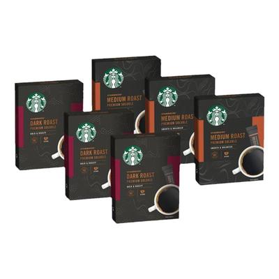 Starbucks 星巴克 黑咖啡 中度/深度烘焙 精品速溶咖啡2.3g*10条*2件