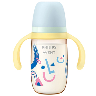 飞利浦新安怡PPSU奶瓶大宝宝带手柄耐摔宽口径防胀气婴儿进口奶瓶
