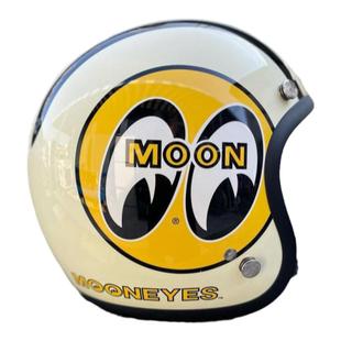 台湾省Gallop复古半盔Mooneyes大眼睛3/4男女头盔芬克鼠vespa笑脸