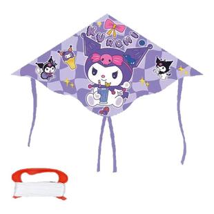 库米米卡通潍坊儿童专用放风筝微风易飞大号易按装耐摔防风户外女