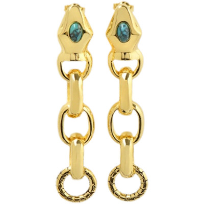 Aurelie BidermannTao 绿松石装饰金属耳环正品