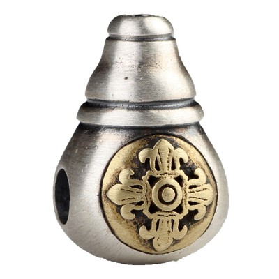 小号纯银错铜十字金刚杵