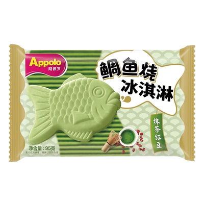 Appolo阿波罗鲷鱼烧抹茶红豆雪糕冰淇淋冰激凌