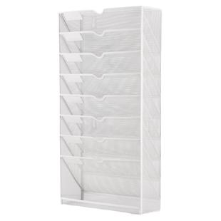 铁艺A4多层杂志架学生书桌边收纳神器办公文件资料分类壁挂置物架