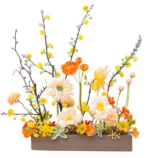 阿楹 冰箱顶空调上方仿真花草摆件电视柜橱窗布置乔迁装饰假盆栽