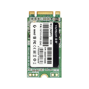 元存（YANSEN) m2固态硬盘SATA协议NGFF 128G 256G工控级SSD 2242