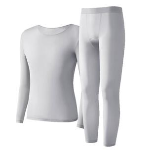 男士超薄肌底衣玻尿酸润肤无痕恒温春夏季打底衣隐形打底衫套装