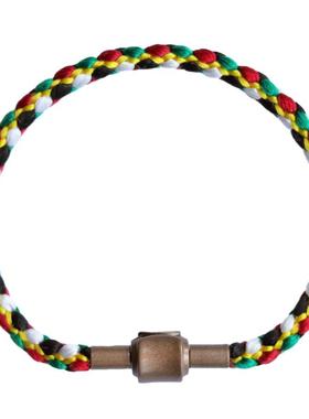 桑蚕丝端午节五彩绳手链原创小众