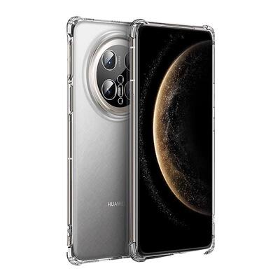 简约高级感适用华为mate70手机壳新款mate60pro透明气囊防摔MT50硅胶保护套mate40pro全包mete30男女情侣por