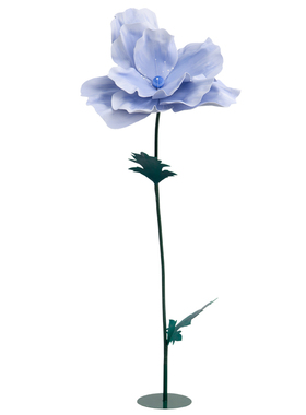 野花蓝色大花摆件橱窗泡沫花EVA