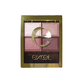 保税现货 EXCEL四色眼影盘 大地珠光闪粉 秋冬日常通勤 持久显色