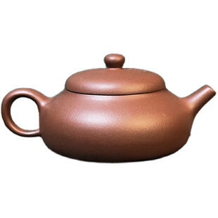 宜兴紫砂壶黄龙山原矿老清水紫泥半手工功夫茶具中式静乐壶180mL