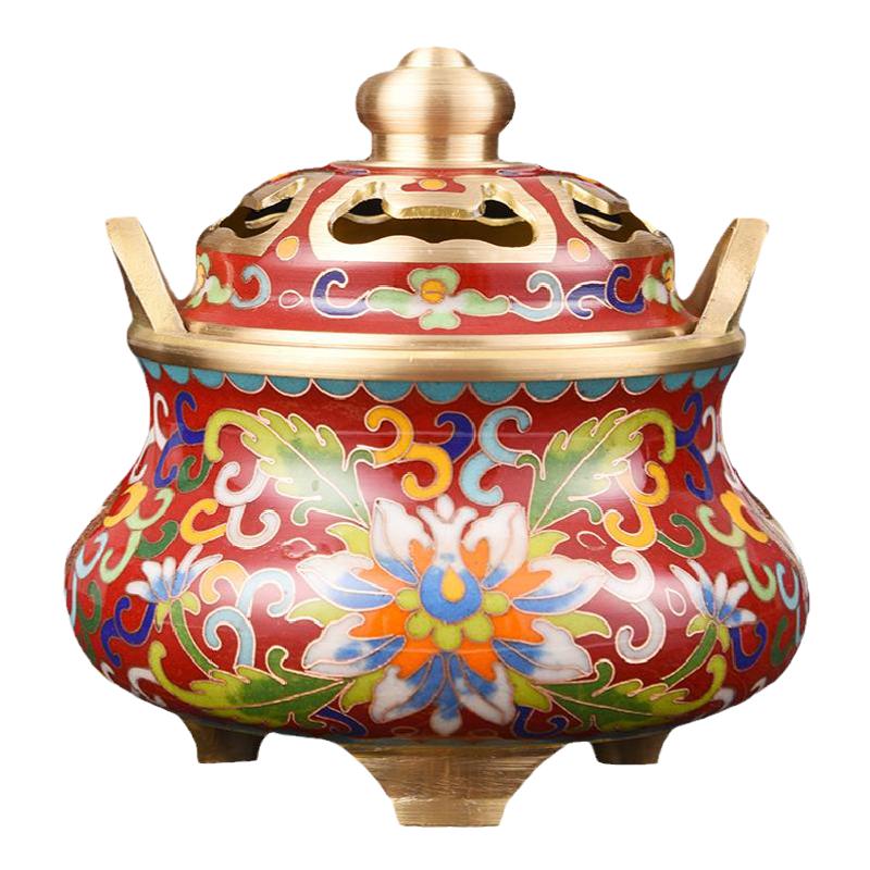 程老师景泰蓝香炉纯铜茶道供佛