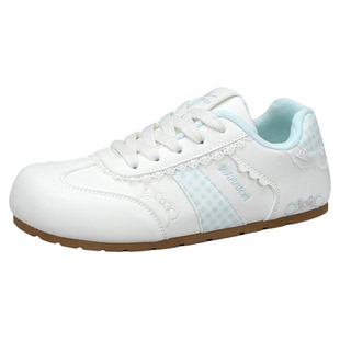 回力德训鞋子女款2026新款春季校园风小白鞋原创设计可爱圆头板鞋