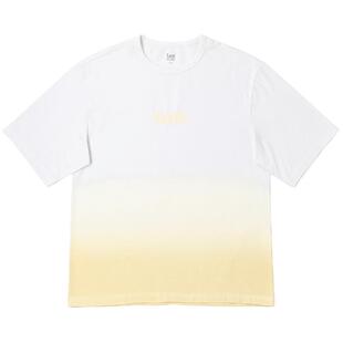 Lee舒适版字母Logo印花渐变男女同款短袖T恤休闲潮流LUT0098474LE