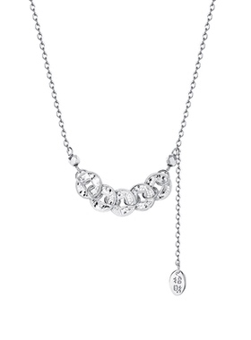 生日送女友礼物S925银铜钱五帝钱币项链女高级感轻奢小众锁骨链