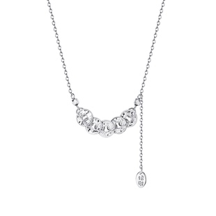 生日送女友礼物S925银铜钱五帝钱币项链女高级感轻奢小众锁骨链